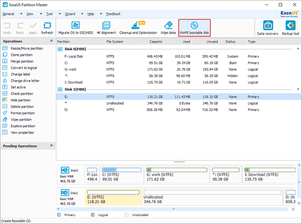 Create Bootable CD/DVD with EaseUS Bootable Partition Manager - EaseUS