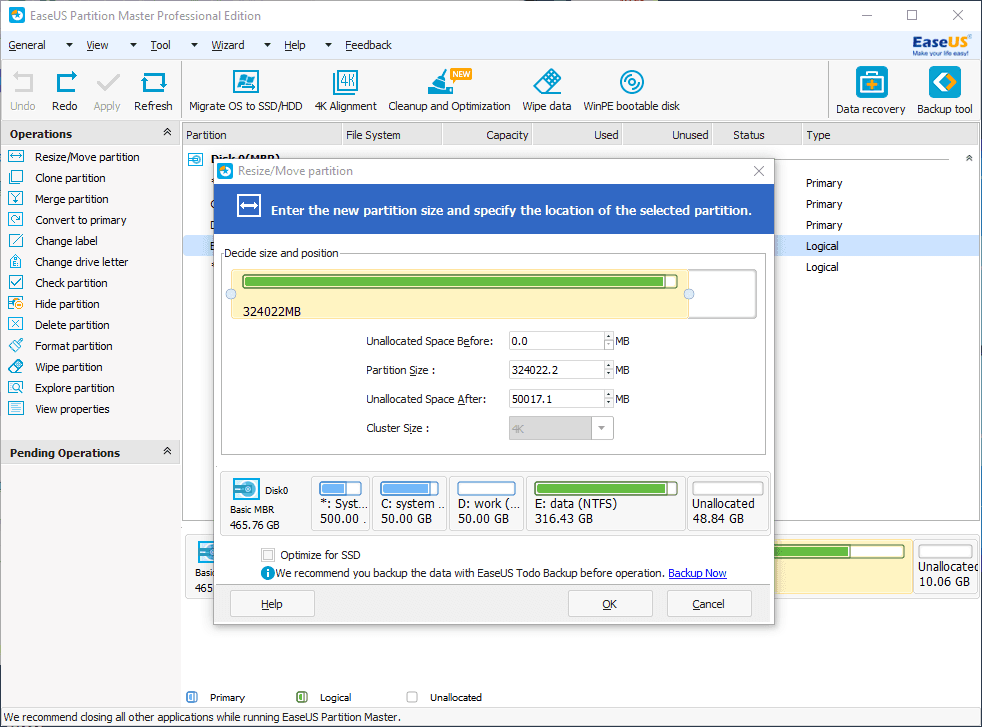 EASEUS Partition Master 17.9 instal the last version for windows