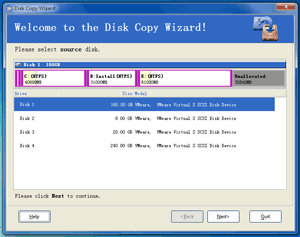 EASEUS Partition Master: Disk Copy Wizard