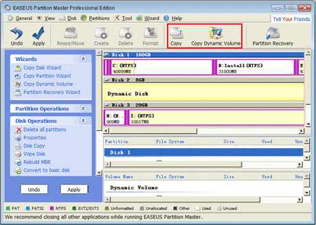 Disk and Partition Copy