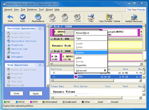 Transfer data from dynamic disk