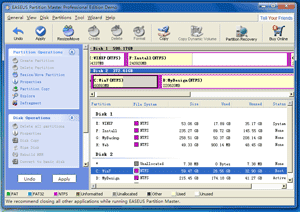 Preview resizing system partition results