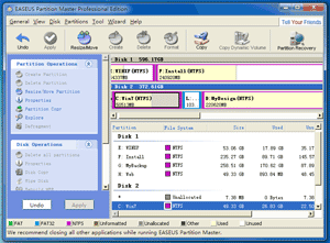 Preview resizing system partition results
