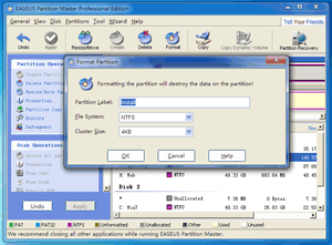 Label Formatted Partition with EASEUS Partition Master