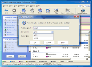 Format Partition which is Small than 4GB