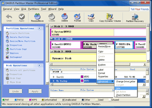 Select Partition to Hide