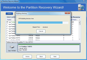 Select the high recommended partition to recover