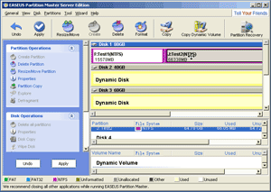 VMware virtual disk layout in EASEUS Partition Master