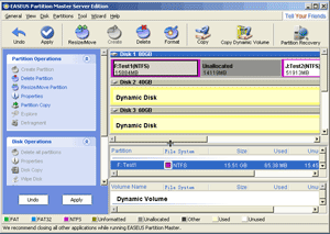 Move one VMware virtual partition to resize the other