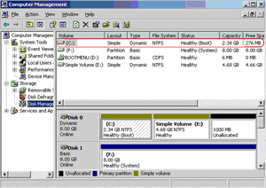 Initial Hard Drive Configuration