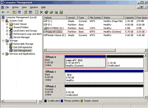 Replace the source dynamic disk