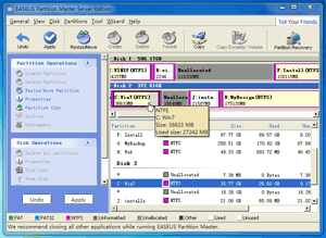 Resize Windows Server 2008 partitions