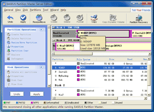 Shrink Windows Server 2003 partition