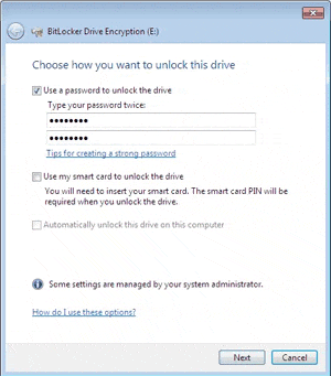 Way to unlock the drive