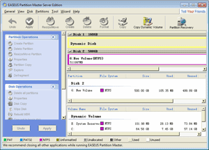EASEUS Partition Master Server Edition