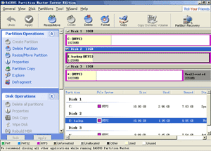 Successfully merged the partitions