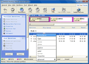 Extend SBS 2003 Server Partition