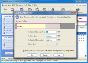 Extend System Partition on Windows Server 2003