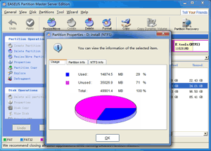 EASEUS Partition Master: View Partition Properties